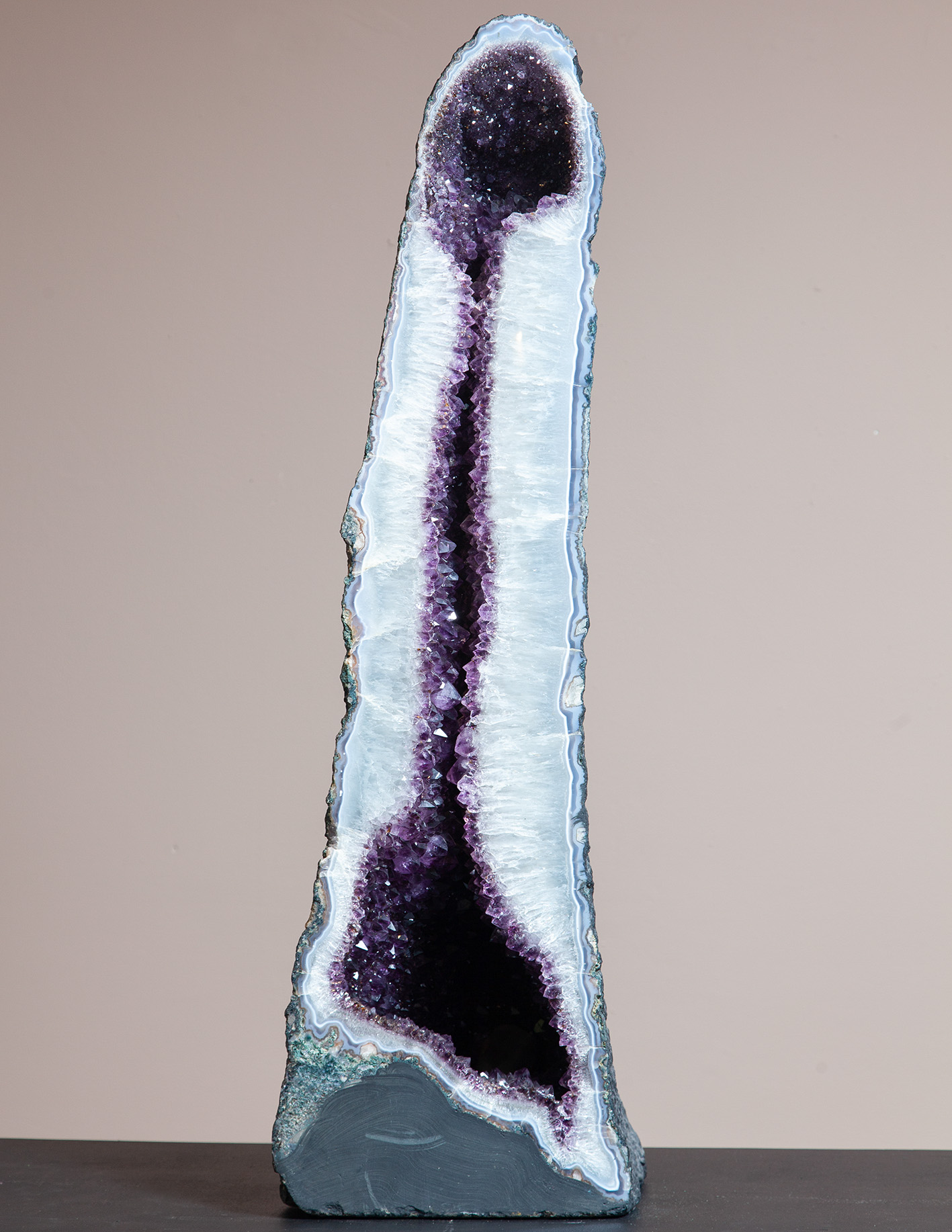 Rare Amethyst Geode Formation | Dale Rogers Ammonite